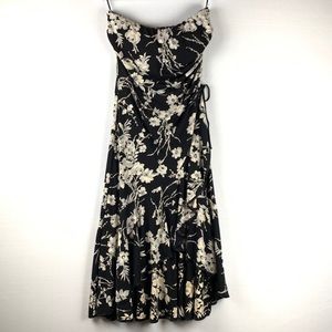 TEAZE ME Floral Strapless High-Low Dress